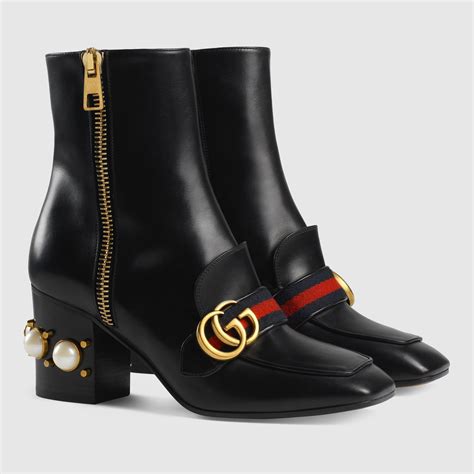 gucci heeled ankle boots.